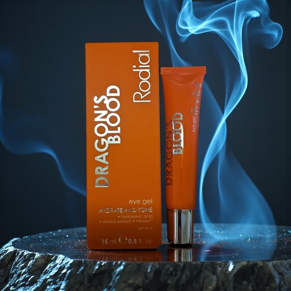 NWT, Rodial Dragons Blood, Eye Gel, Hyaluronic Acid, Hydrate and Tone, 15ML